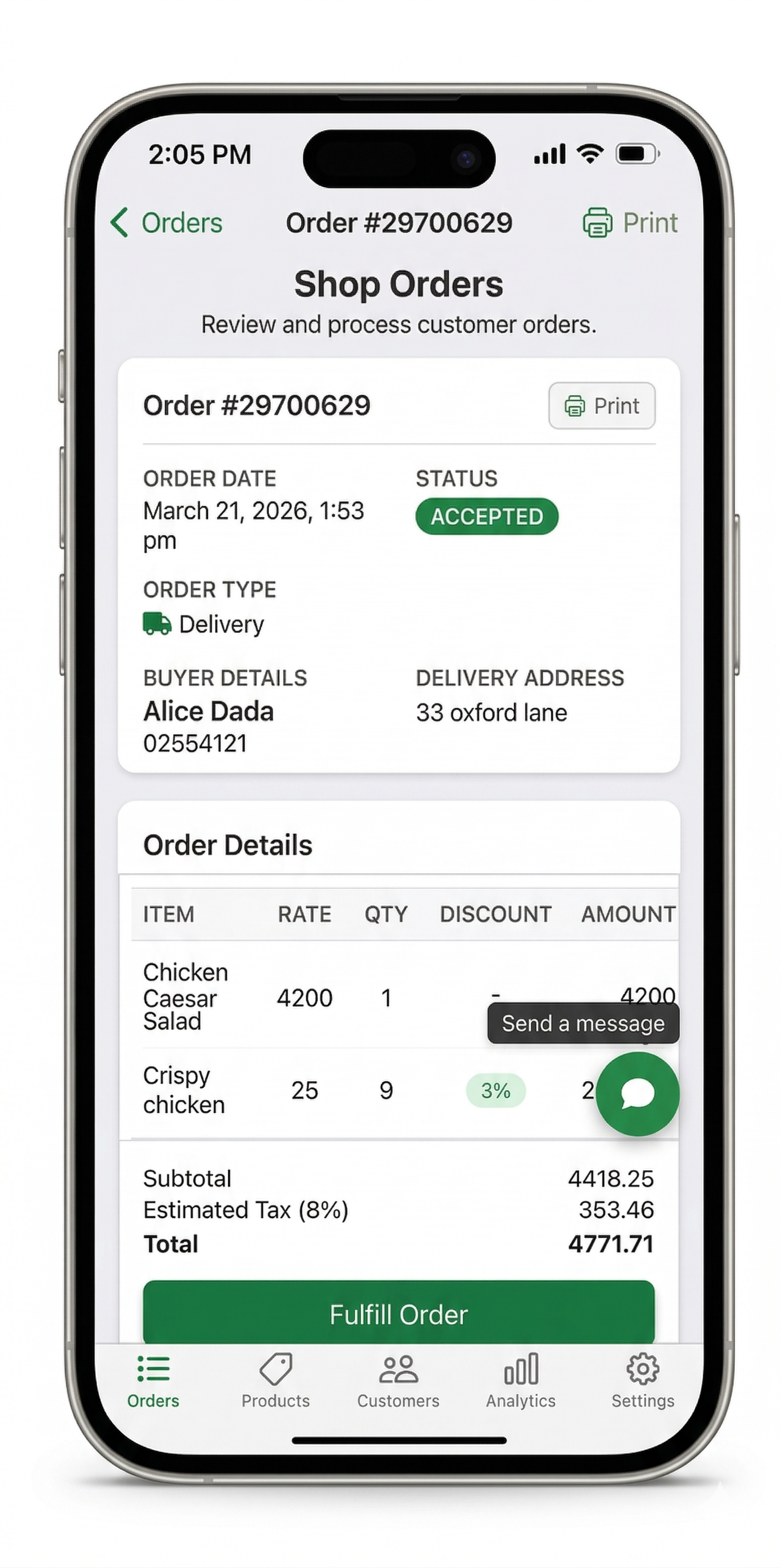 Order Management